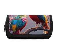 HETVBNS Bellissimo astuccio a forma di cucù extra large, a doppio strato, con cerniera, astuccio portatile per cosmetici, per viaggi, cancelleria da ufficio, per donne e uomini