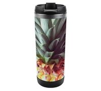 HETVBNS Bellissimo bicchiere in acciaio inox con coperchio, tazza da caffè portatile a prova di perdite, tazza da viaggio per bevande calde/fredde, palestra e ufficio