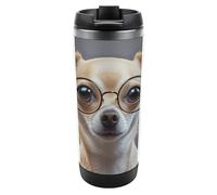 HETVBNS Bicchieri da 350 ml con coperchio, in acciaio inox, con coperchio, a prova di perdite, isolati, per bevande calde/fredde, palestra e ufficio