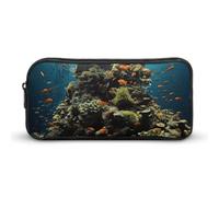 HETVBNS Biodiversity - Astuccio portamatite di grande capacità, con cerniera, organizer per matite resistente, piccola borsa per cosmetici portatile per ufficio, viaggi