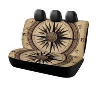 HETVBNS Compass Wind Road Map Coprisedili per sedile posteriore per animali domestici, copertura universale per sedili posteriori per auto, camion e SUV