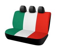 HETVBNS Coprisedili per auto con bandiera italiana, protezione universale per sedili posteriori, antiscivolo, per auto, camion e SUV