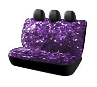 HETVBNS Coprisedili per auto con glitter viola, protezione universale per sedili posteriori, antiscivolo, per auto, camion e SUV
