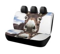 HETVBNS Coprisedili per auto con simpatico asino divertente, protezione per animali domestici, copertura universale per sedili posteriori, antiscivolo, per auto, camion e SUV