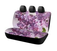 HETVBNS Coprisedili per auto, motivo fiori lilla, protezione universale per sedili posteriori, antiscivolo, per auto, camion e SUV