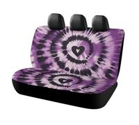 HETVBNS Coprisedili per auto viola tie dye per sedile posteriore per animali domestici, copertura universale per sedili posteriori per auto, camion e SUV