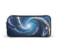 HETVBNS Cosmic Galaxy - Astuccio portamatite grande capacità con cerniera, organizer per matite resistente, piccola borsa per cosmetici portatile per ufficio, viaggi