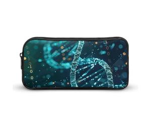 HETVBNS DNA - Astuccio a doppia elica, grande capacità, con cerniera, organizer per matite, portatile, per ufficio, viaggi