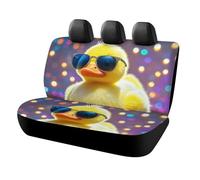 HETVBNS Ellow Ducky - Coprisedili per auto con occhiali da sole, protezione universale per sedili posteriori, antiscivolo, per auto, camion e SUV