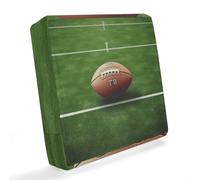 HETVBNS Federa impermeabile per cuscino del divano, per animali domestici, palla da campo da calcio, sport, lavabile, resistente ai raggi UV e alle intemperie, per mobili da patio, 64 x 64 x 10 cm