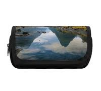 HETVBNS Fiordland National Park - Astuccio extra large, a doppio strato, con cerniera, astuccio portatile per cosmetici, per viaggi, cancelleria da ufficio, per donne e uomini