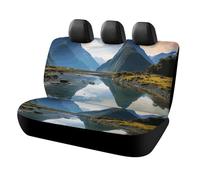 HETVBNS Fiordland National Park Coprisedili per sedile posteriore per animali domestici, copertura universale per sedili posteriori per auto, camion e SUV