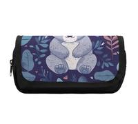 HETVBNS Grazioso astuccio con koala, extra large, a doppio strato, con cerniera, astuccio portatile per cosmetici, per viaggi, cancelleria da ufficio, per donne e uomini