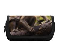 HETVBNS Grazioso astuccio per matite extra large, a doppio strato, con cerniera, astuccio portatile per cosmetici, per viaggi, cancelleria da ufficio, per donne e uomini