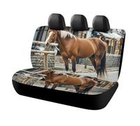 HETVBNS Horse in The Street - Coprisedili per auto, protezione universale per sedili posteriori, antiscivolo, per auto, camion e SUV