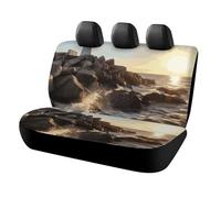 HETVBNS Lighthouse Rocks - Coprisedili per auto, protezione per animali domestici, universale, antiscivolo, per auto, camion e SUV