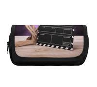 HETVBNS Movies - Astuccio per matite a ciuffetto, extra large, a doppio strato, con cerniera, portatile, per viaggi, cancelleria da ufficio, per donne e uomini