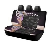 HETVBNS Movies Clapperboard Coprisedili per sedile posteriore per animali domestici, copertura universale per sedili posteriori, antiscivolo, per auto, camion e SUV