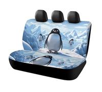 HETVBNS Penguin Antarctica Ice Coprisedili per sedile posteriore per animali domestici, copertura universale per sedili posteriori, antiscivolo, per auto, camion e SUV