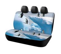 HETVBNS Penguins On The Iceberg - Coprisedili per auto, protezione per animali domestici, universale, antiscivolo, per auto, camion e SUV