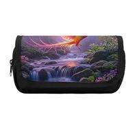 HETVBNS Phoenix Is Flying - Astuccio extra large, a doppio strato, con cerniera, astuccio portatile per cosmetici, per viaggi, cancelleria da ufficio, per donne e uomini