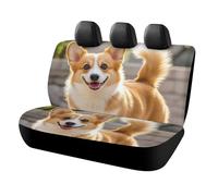HETVBNS Playful Corgi Coprisedili per sedile posteriore per animali domestici, copertura universale per sedili posteriori, antiscivolo, per auto, camion e SUV