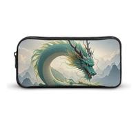 HETVBNS Qinglong - Astuccio portamatite, grande capacità, con cerniera, organizer per matite e cosmetici, portatile, per ufficio, viaggi