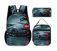 HETVBNS Set di 3 zaini sportivi di lusso, resistenti, isolati, per il pranzo, per uomini e donne