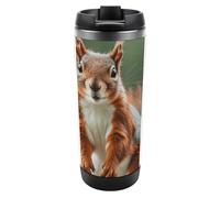 HETVBNS Simpatico bicchiere in acciaio inox con coperchio, tazza da caffè portatile a prova di perdite, tazza da viaggio per bevande calde/fredde, palestra e ufficio