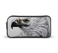 HETVBNS Sketching An Eagle, astuccio con cerniera di grande capacità, organizer per matite resistente, piccola borsa per cosmetici portatile per ufficio, viaggi