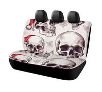 HETVBNS Sketchy Skulls Coprisedili per sedile posteriore per animali domestici, copertura universale per sedili posteriori per auto, camion e SUV