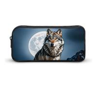 HETVBNS Timberwolves - Astuccio portamatite, grande capacità, con cerniera, organizer per matite e cosmetici, portatile, per ufficio, viaggi