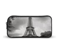 HETVBNS Tower Paris, astuccio con cerniera di grande capacità, organizer per matite resistente, piccola borsa per cosmetici portatile per ufficio, viaggi