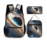 HETVBNS Universe - Set di 3 zaini, resistenti, isolati, portapranzo, portatile, per uomini e donne