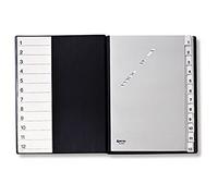 HETZEL Ordnungsmappe, DIN A4, 12 Fächer, schwarz