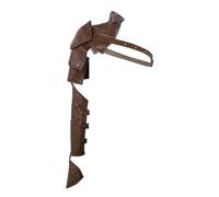 HEUchuan Armatura vintage per le spalle Spallacci in PU medievali con cinturino regolabile for costume da cosplay(Brown)