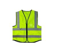 HEUchuan Giubbotti Riflettenti, Giacche Traspiranti, Indumenti Esterni, Tute di Sicurezza Fluorescenti, addetti alle Pulizie, operai edili, autisti per l'edilizia, lavori all'aperto(Green-Knitted)