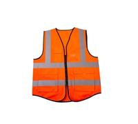 HEUchuan Giubbotti Riflettenti, Giacche Traspiranti, Indumenti Esterni, Tute di Sicurezza Fluorescenti, addetti alle Pulizie, operai edili, autisti per l'edilizia, lavori all'aperto(Orange-Knitted)