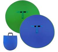 HEUchuan Sfondo Fotografico con Sedia Portatile Verde, Schermo Blu e Verde bifacciale, Sfondo in Tessuto per Il Ritratto del Prodotto Che scatta Foto(145cm)