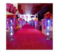 HEUchuan Tappeto per la navata nuziale 10 m decorazione di nozze tappeto perlescente lucido corridoio corridore stazione T for passerella for il layout del sito della scena festa(Color2,1M)