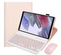HEUCYL Custodia con Tastiera per Samsung Galaxy Tab S10+ 2024/Tab S9 Fe+/S9+ 2023/S8+ 2022/S7 Fe /S7+ 12.4", con Mouse, Tastiera Italiana Magnetica Rimovibile, Custodia Sottile Supporto,Rosa