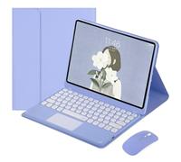 HEUCYL Custodia con Tastiera per Tablet Xiaomi Redmi Pad SE 11 Pollici 2023, Tastiera Italiana Touchpad Wireless Bluetooth Rimovibile, Custodia Ultrasottile, Portapenne Integrato,Light Purple