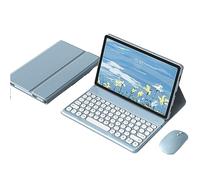HEUCYL Custodia con Tastiera per Xiaomi Pad 5/5 PRO 11 Pollici con Mouse Tastiera Italiana Wireless Bluetooth Rimovibile Magnetica, Custodia Sottile con Cavalletto Multi Angolo,Blu