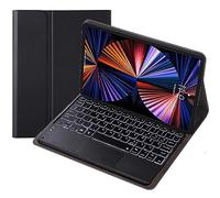 HEUCYL Custodia con Tastiera Touchpad per Xiaomi Pad 5/5 PRO 11 Pollici 2021, Custodia con Supporto Multi-Angolo Ultrasottile, Tastiera Italiana Retroilluminata Bluetooth 7 Colori Rimovibile,Nero