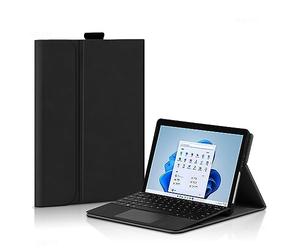 HEUCYL Custodia per Microsoft Surface PRO 7 Plus/PRO 7/PRO 6/PRO 5/PRO 4 12.3 Pollici, Custodia Lavoro Sottile Multi Angolo con Portapenne, Compatibile con Cover con Tasti (Tastiera Non Inclusa),Nero