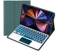 HEUCYL Touchpad Custodia con Tastiera per Xiaomi Redmi Pad Se da 11 Pollici Versione 2023 Tablet, Tastiera Italiana Staccabile Retroilluminata A 7 Colori, Custodia con Supporto Multi-Angolo,Verde