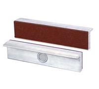 Heuer 111140 - Ganasce di protezione per morsa | rettangolare, parallela a piano, magneti speciali integrati, adatta per morsa da 140 mm | Materiale: alluminio, fibra