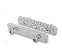 Heuer 116160 - Ganasce per morsa a vite, ganasce intercambiabili (acciaio temprato, zincato, reversibile e intercambiabile, liscio, altro lato scanalato adatto per morsa da 160 mm)