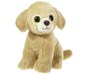 Heunec 236073 - Peluche MI Classic Golden Retriever con occhi glitterati, colore: Marrone