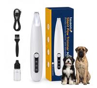 Heusom Silent Groom Pro - Rasoio senza fili per cani, gatti, animali grandi e piccoli con luce, ricaricabile, per la casa e il salone di bellezza, per zampe, viso, orecchie, glutei